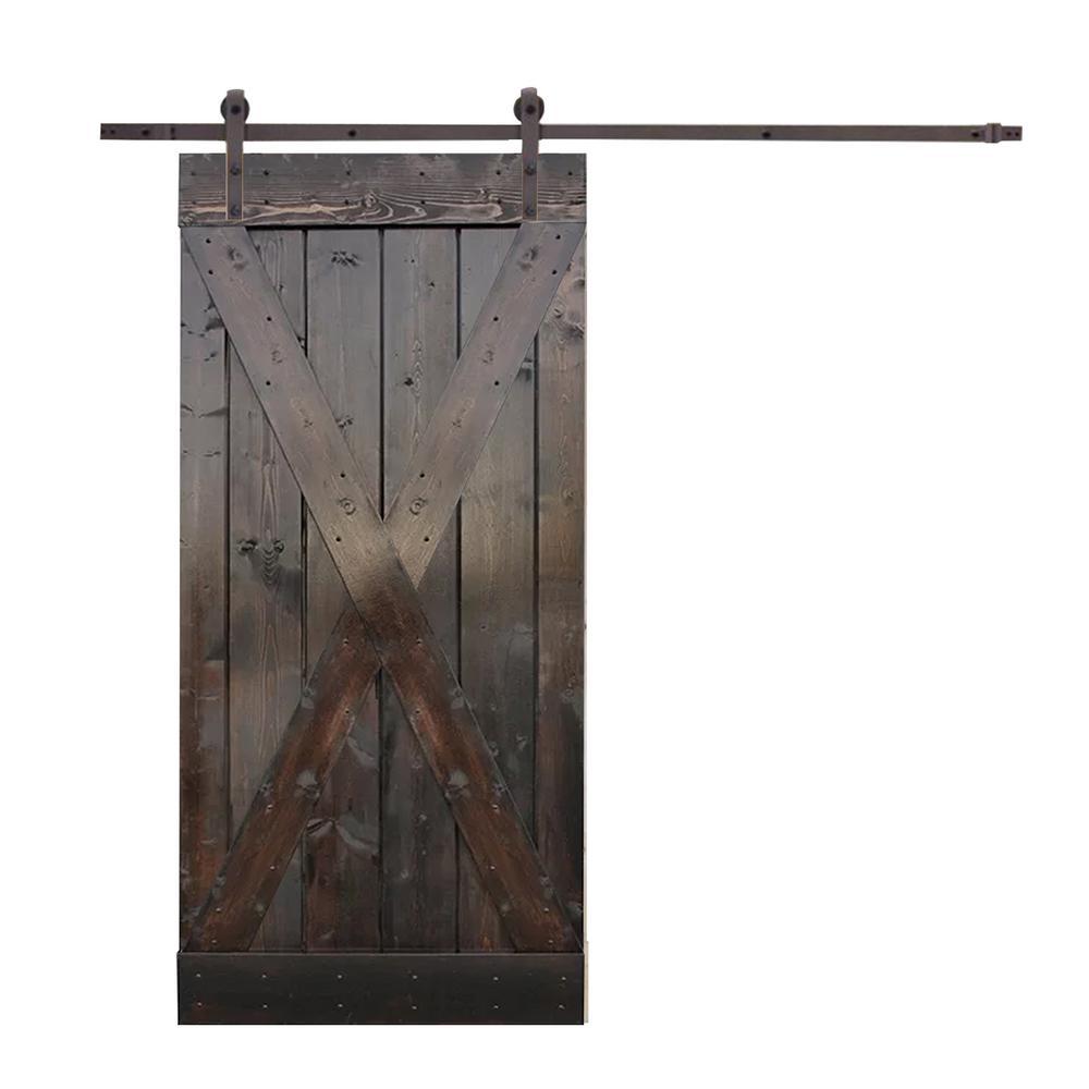 Calhome 38 In X 84 In X Panel Knotty Pine Finished Wood Barn