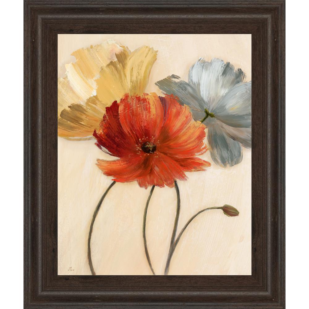 Classy Art 22 In X 26 In Poppy Palette I By Nan Framed Printed