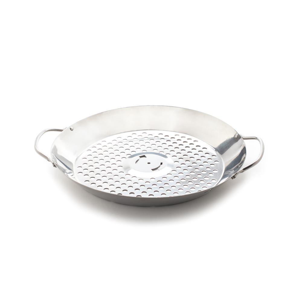 Stainless Steel Outset QS56 2-in-1 Roasting Wok