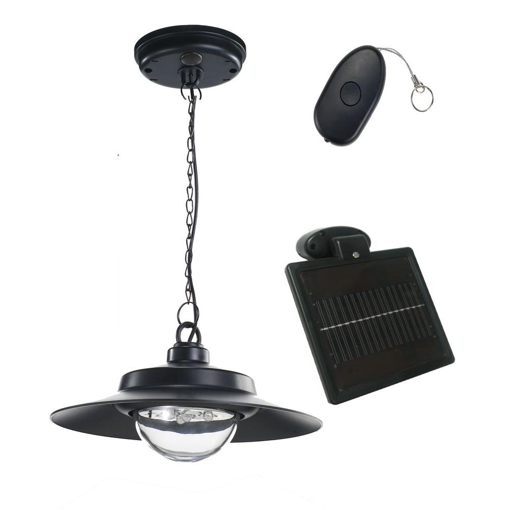 Nature Power 4 Light Black Indoor Outdoor Solar Powered Led