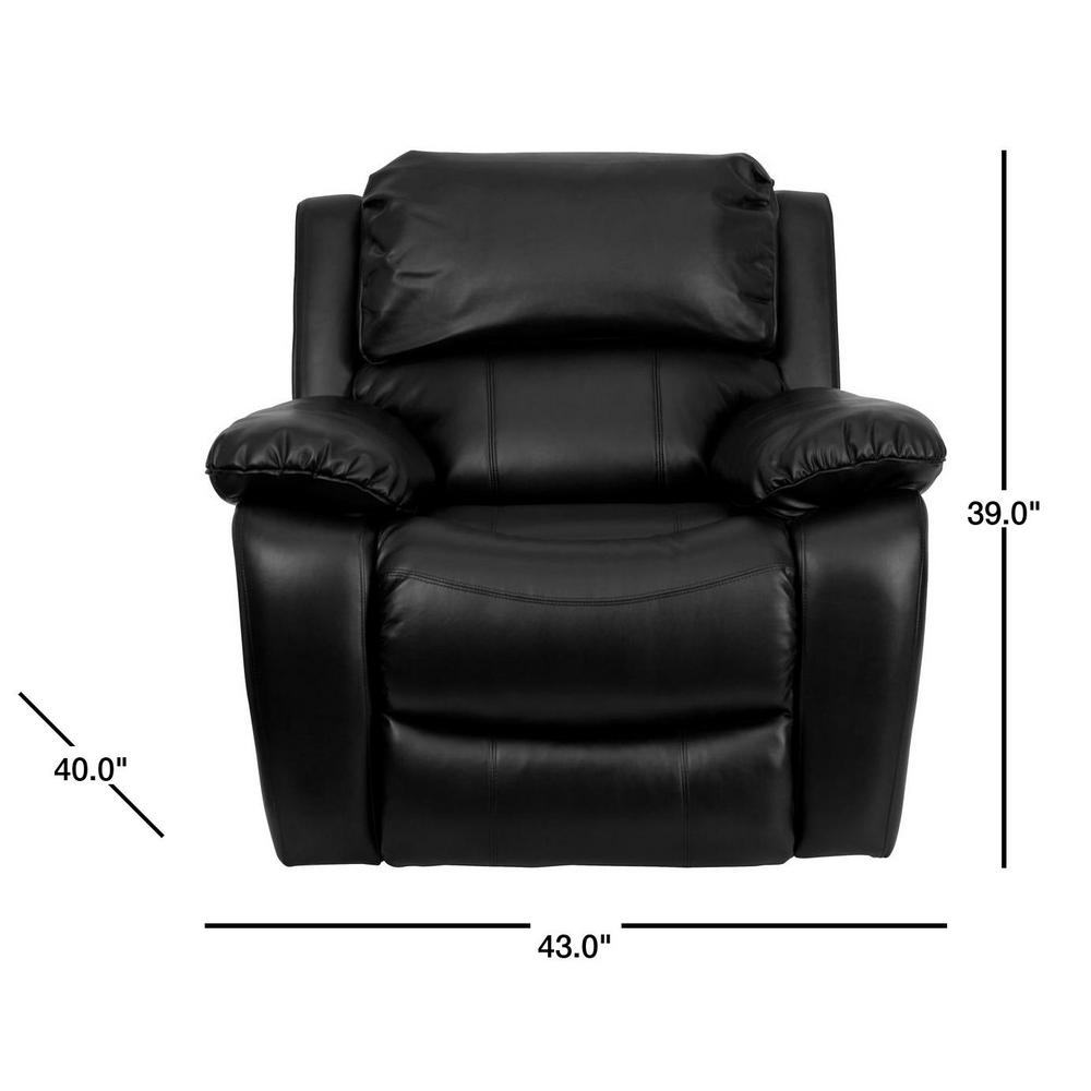 Flash Furniture Black Leather Rocker Recliner-MENDA343991BK - The Home ...