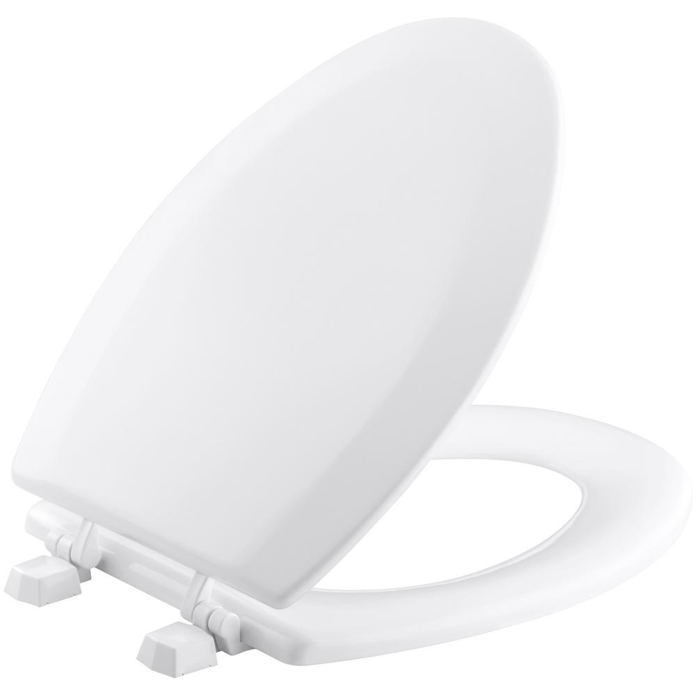 Kohler Ridgewood Elongated Closed Front Toilet Seat In White K 4694 Triko Elongated Closed Front Toilet Seat In White