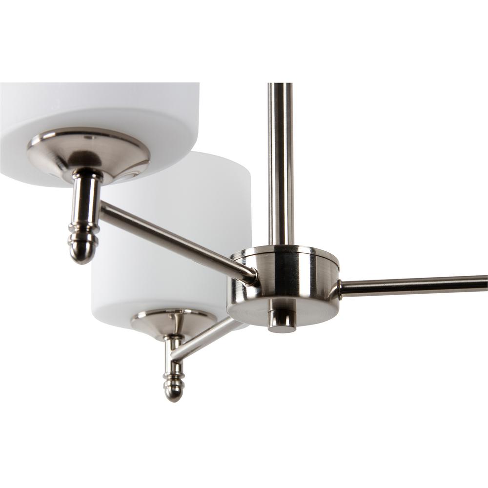 Sunset Lighting F11013-80 Iris Chandelier Bright Satin Nickel