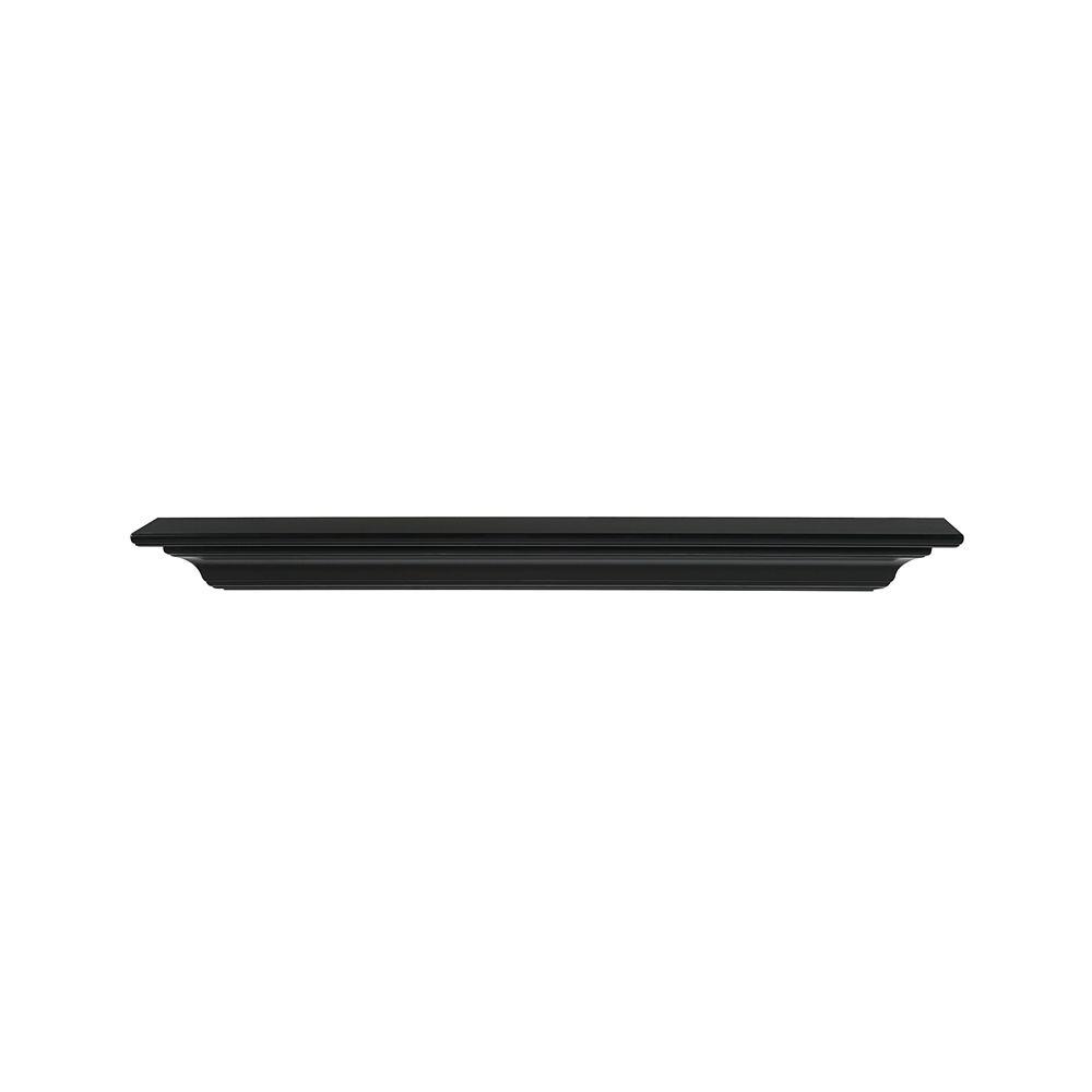 Pearl Mantels Crestwood 60 In X 5 In Mdf Black Cap Shelf Mantel