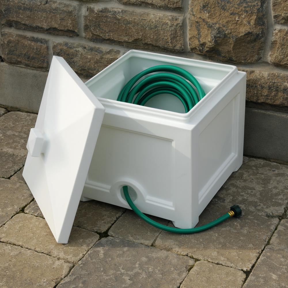 Mayne Hose Reels Storage Watering Irrigation The Home Depot - Garden Hose Storage Box Plastic Mayne Hose Reels Storage Watering Irrigation The Home Depot - Garden Hose Storage Box Plastic