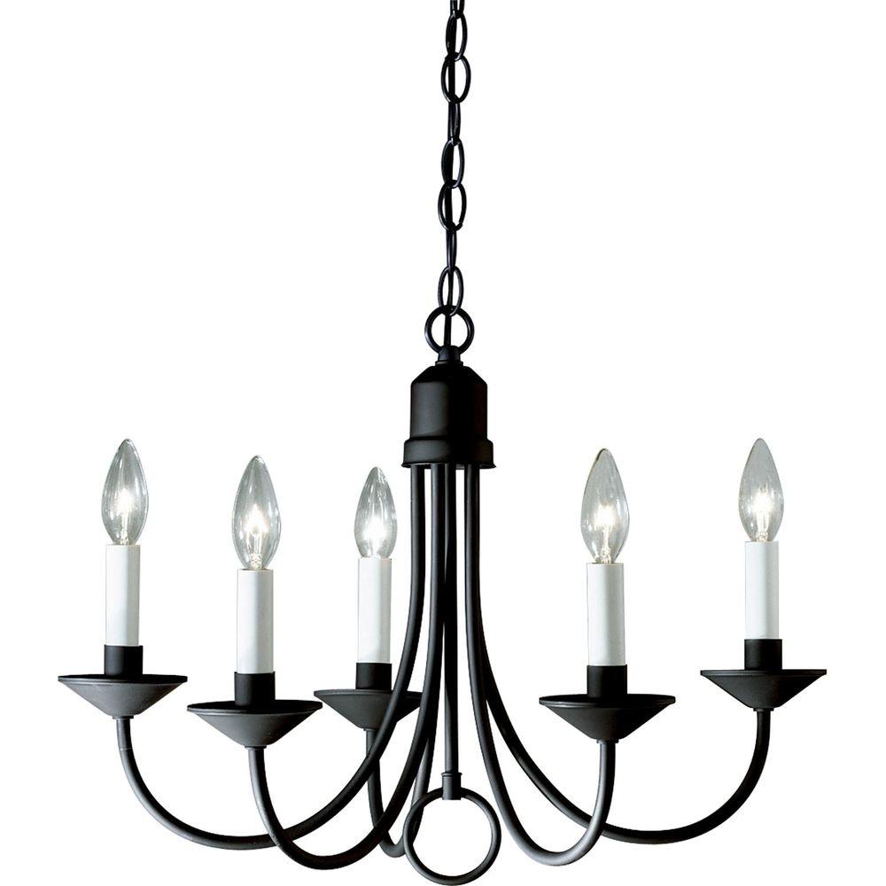 Black Chandeliers Lighting The Home Depot 21 In