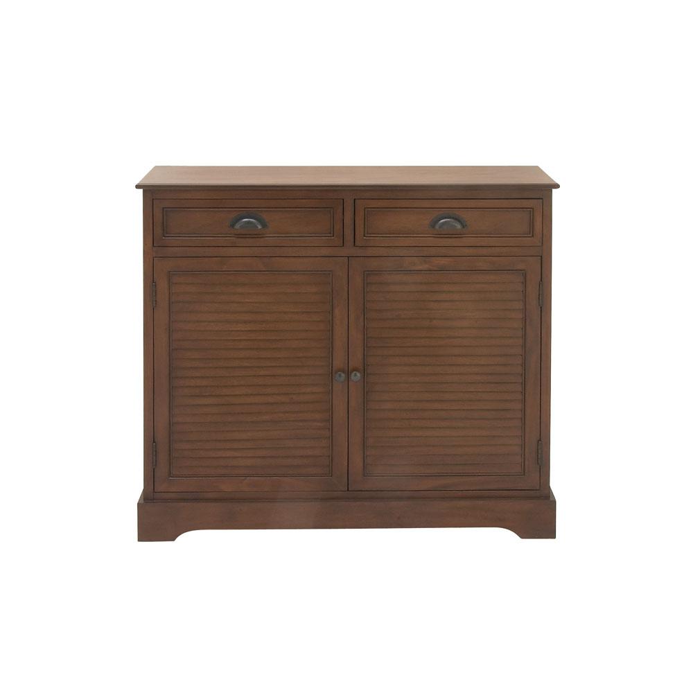 Litton Lane New Traditional Cherry Wood Finish Wooden Cabinet
