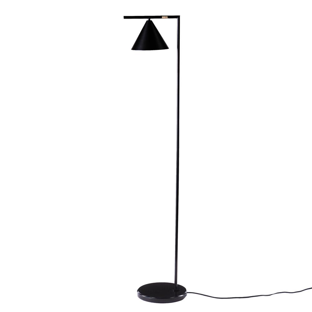 CASAINC 61 in. Black Metal Floor Lamp Adjustable Goose Neck Standing