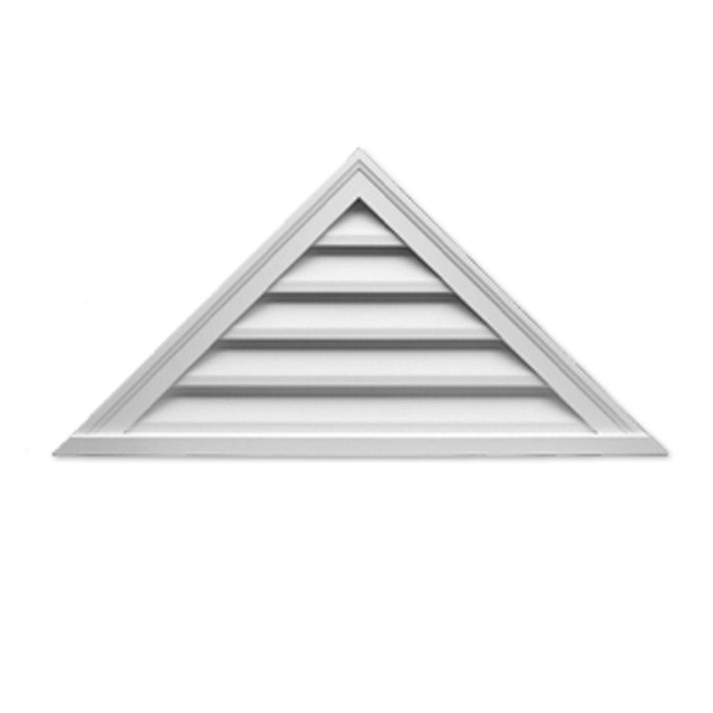 Fypon 60 In X 25 In Triangle White Polyurethane Weather Resistant