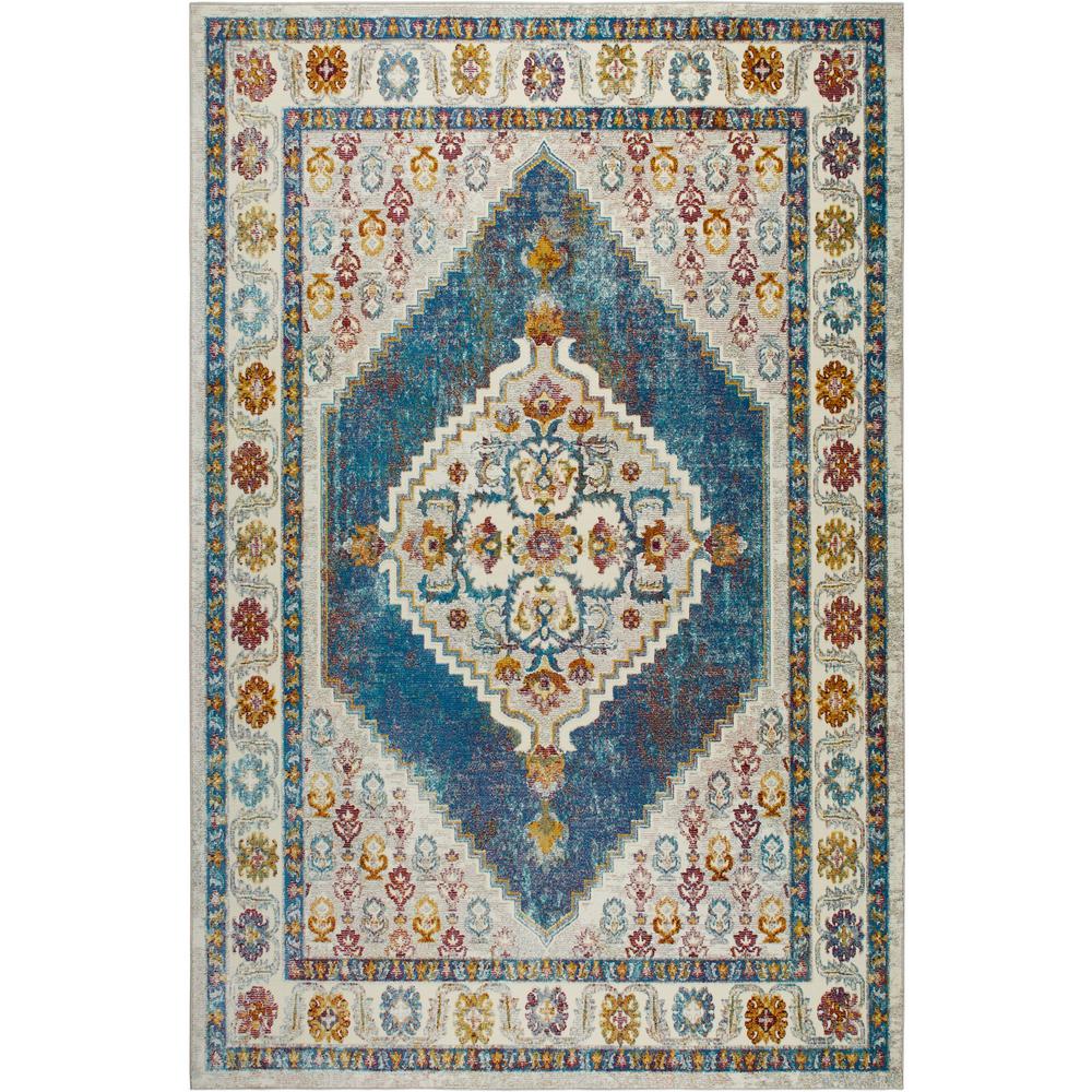 Home Dynamix Ambiance Marabella Blue Ivory 9 Ft 2 In X 12 5 Indoor Area Rug