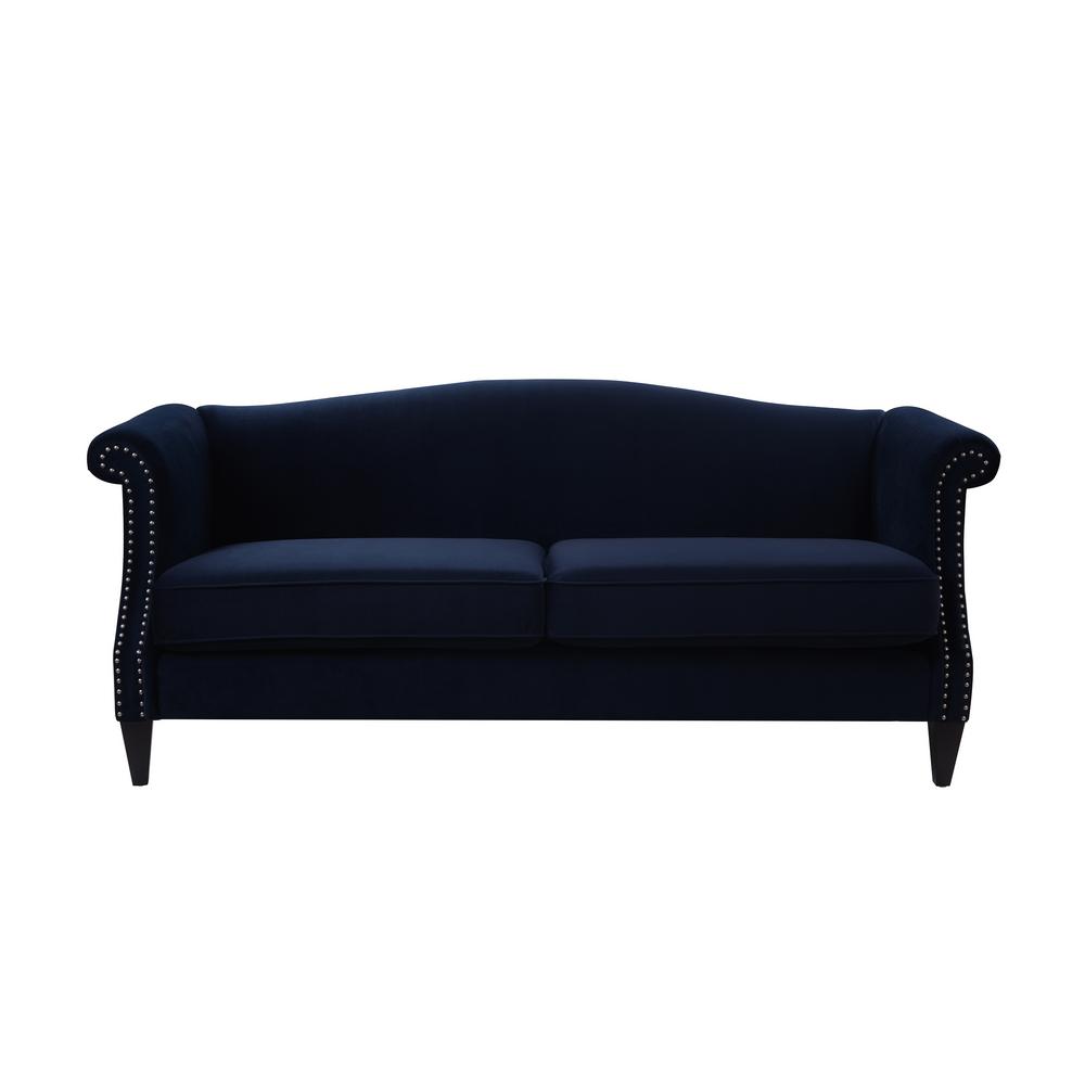 Jennifer Taylor Elaine Opal Grey Camel Back Sofa 634703865 The Home