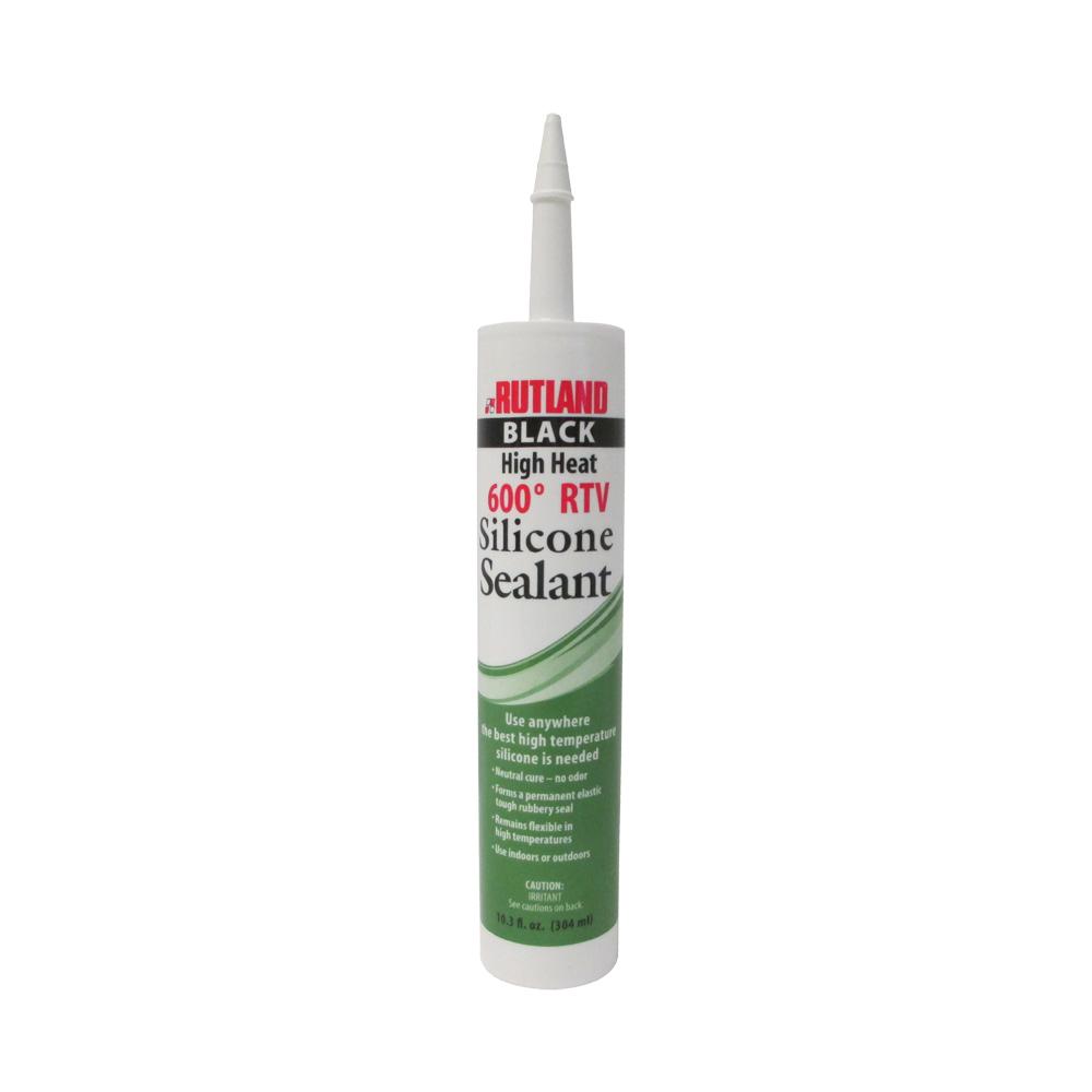 Rutland 10.3 fl. oz. 600°F RTV Silicone Sealant Black Cartridge by Rutland