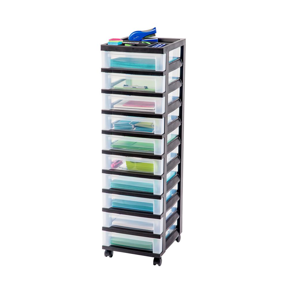 thin plastic storage drawers