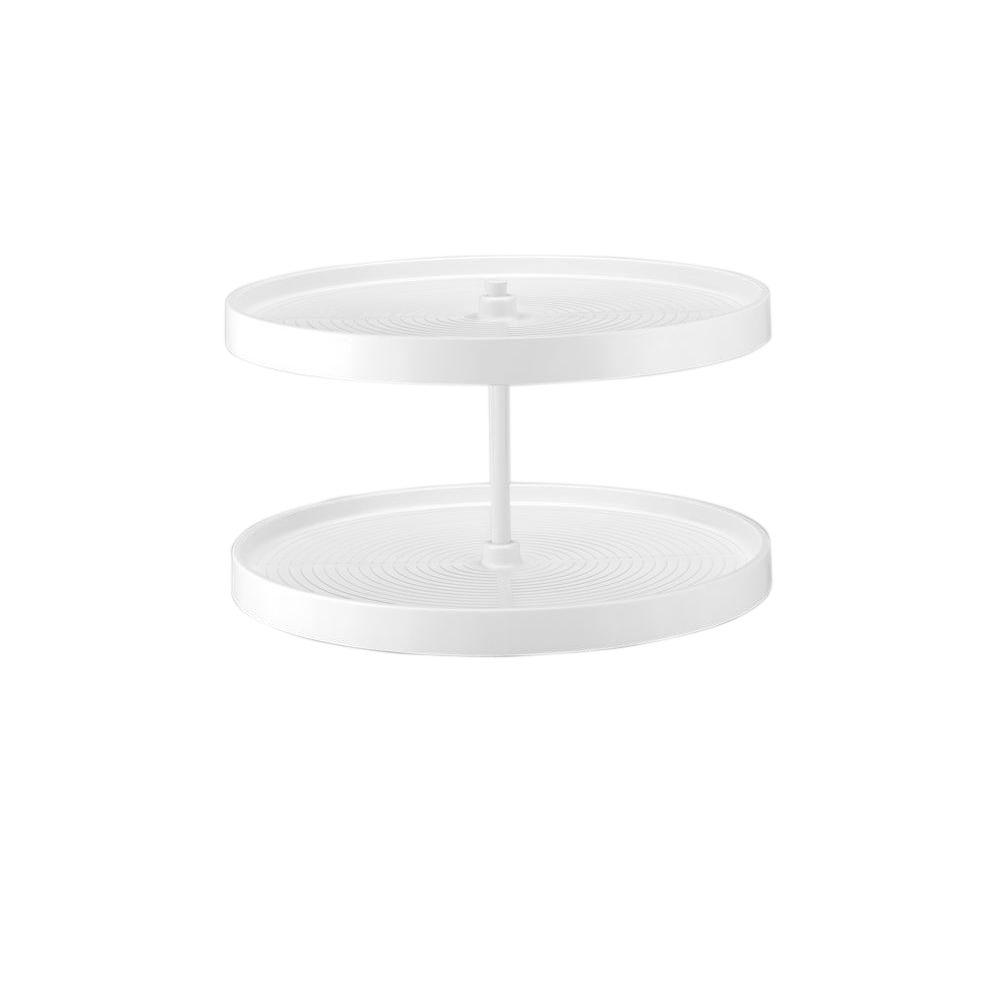 RevAShelf 31 in. H x 28 in. W x 28 in. D White Polymer Full Circle