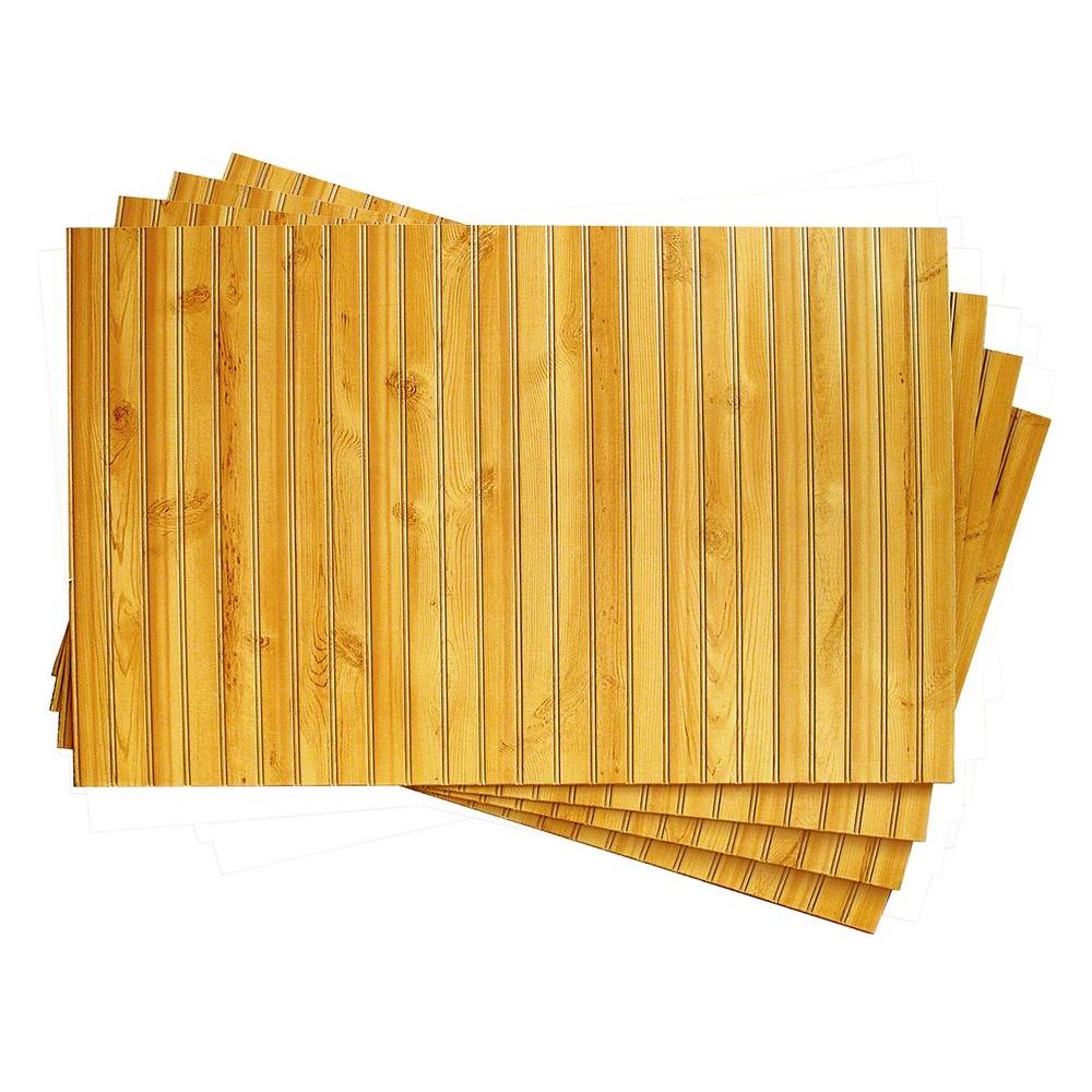 1 4 In X 32 In X 48 In DPI Pendleton Wainscot Panel 4 Pack   Gold Wainscoting Hd19032484 64 300 