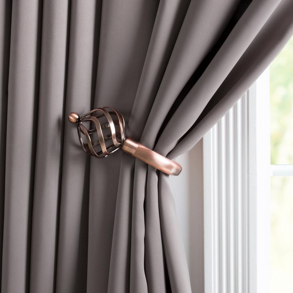 Copper Curtain Holdbacks Tie Backs Curtain Hardware The