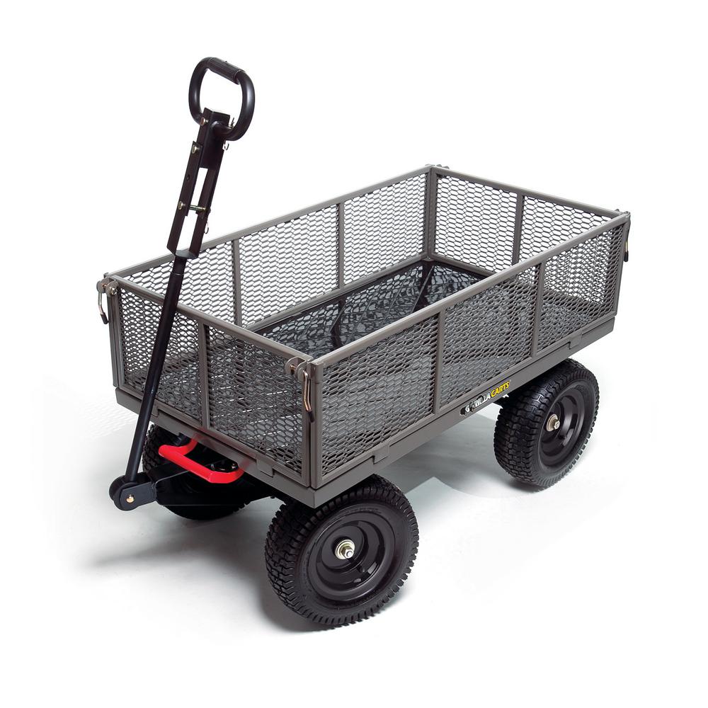 Gorilla Carts 1 200 Lb Steel Multi Use Dump Cart Gormp 12 The