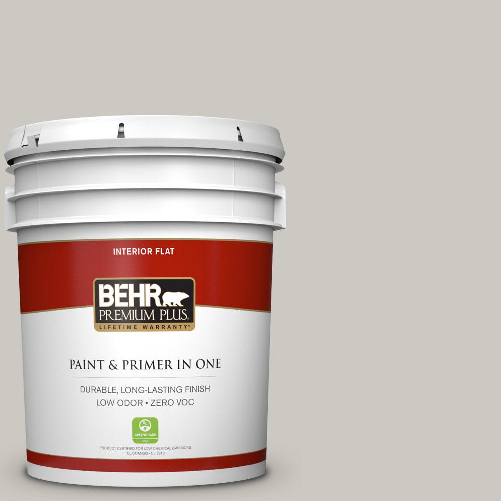 BEHR Premium Plus 5 Gal 790C 3 Dolphin Fin Zero VOC Flat Interior   Dolphin Fin Behr Premium Plus Paint Colors 105005 64 1000 