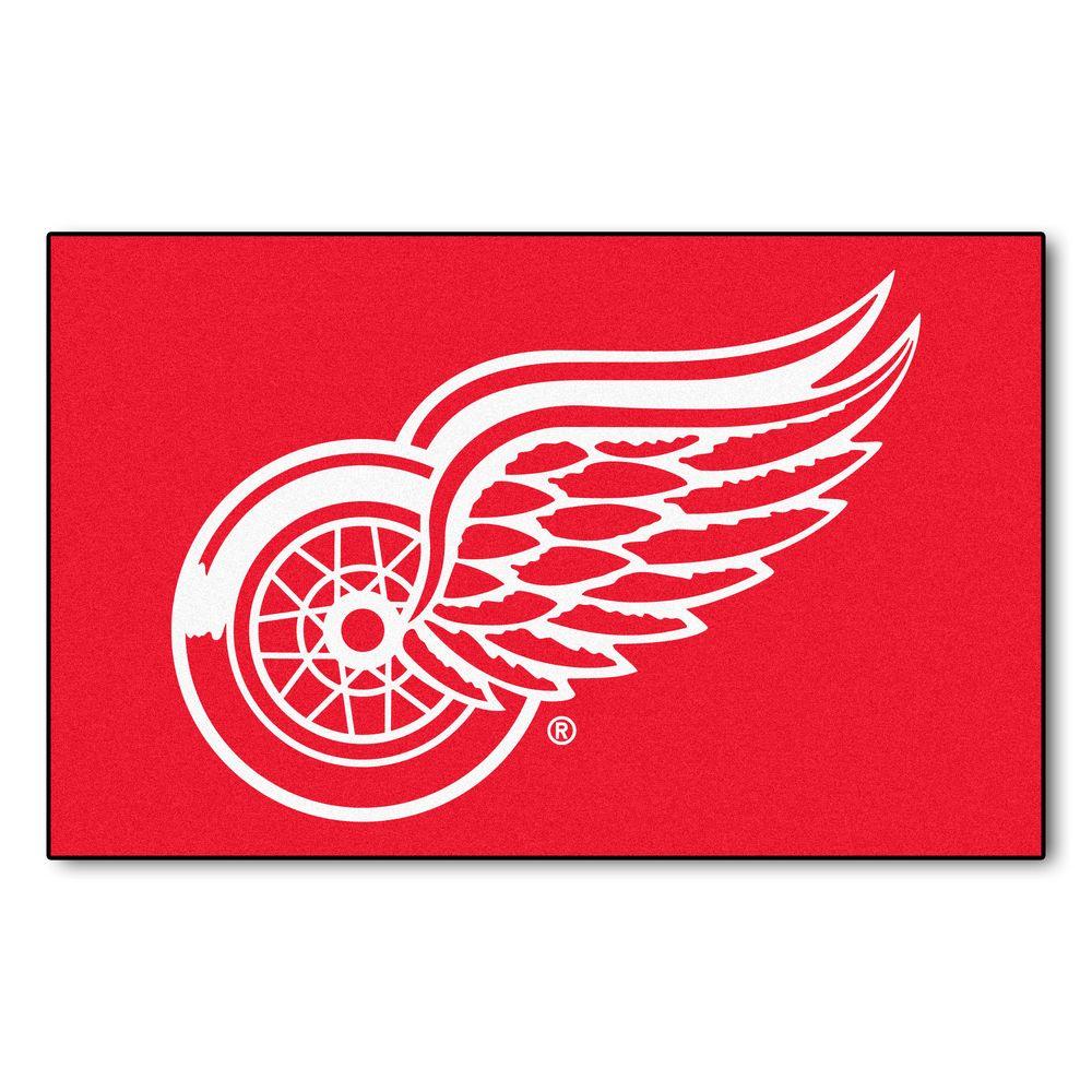 Detroit Red Wings Sports Rugs The Home Depot Detroit Red Wings Sports Rugs