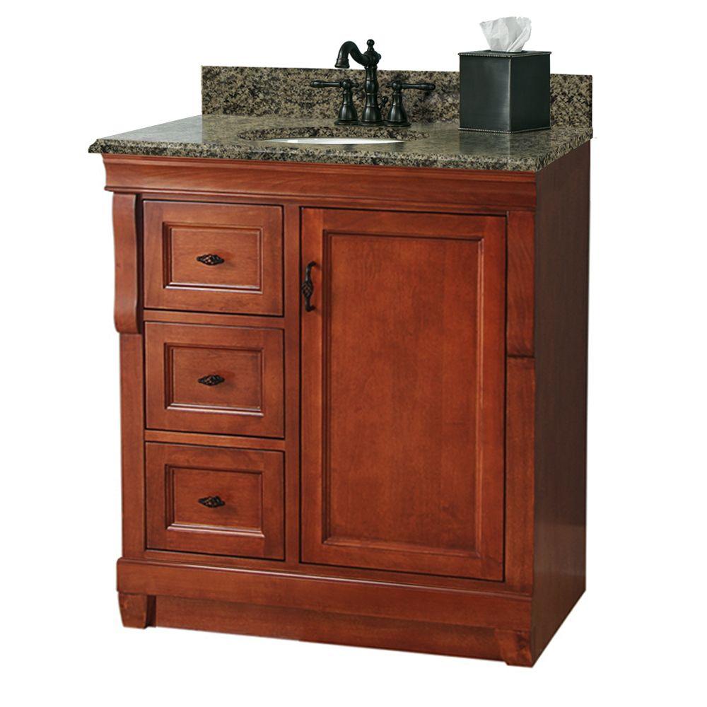 30 Inch Vanities Reddish Brown Bathroom Bath The D Bath Vanity With Left Drawers In