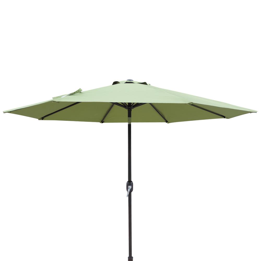 Unbranded Trinidad 9 Ft Octagonal Market Patio Umbrella In Cilantro Green Polyester Nu5429cg The Home Depot