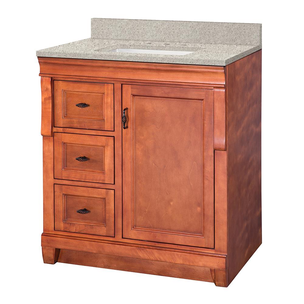 Vinnova Naples 36 in. W x 22 in. D x 35 in. H Vanity in White with Marble Vanity Top in White