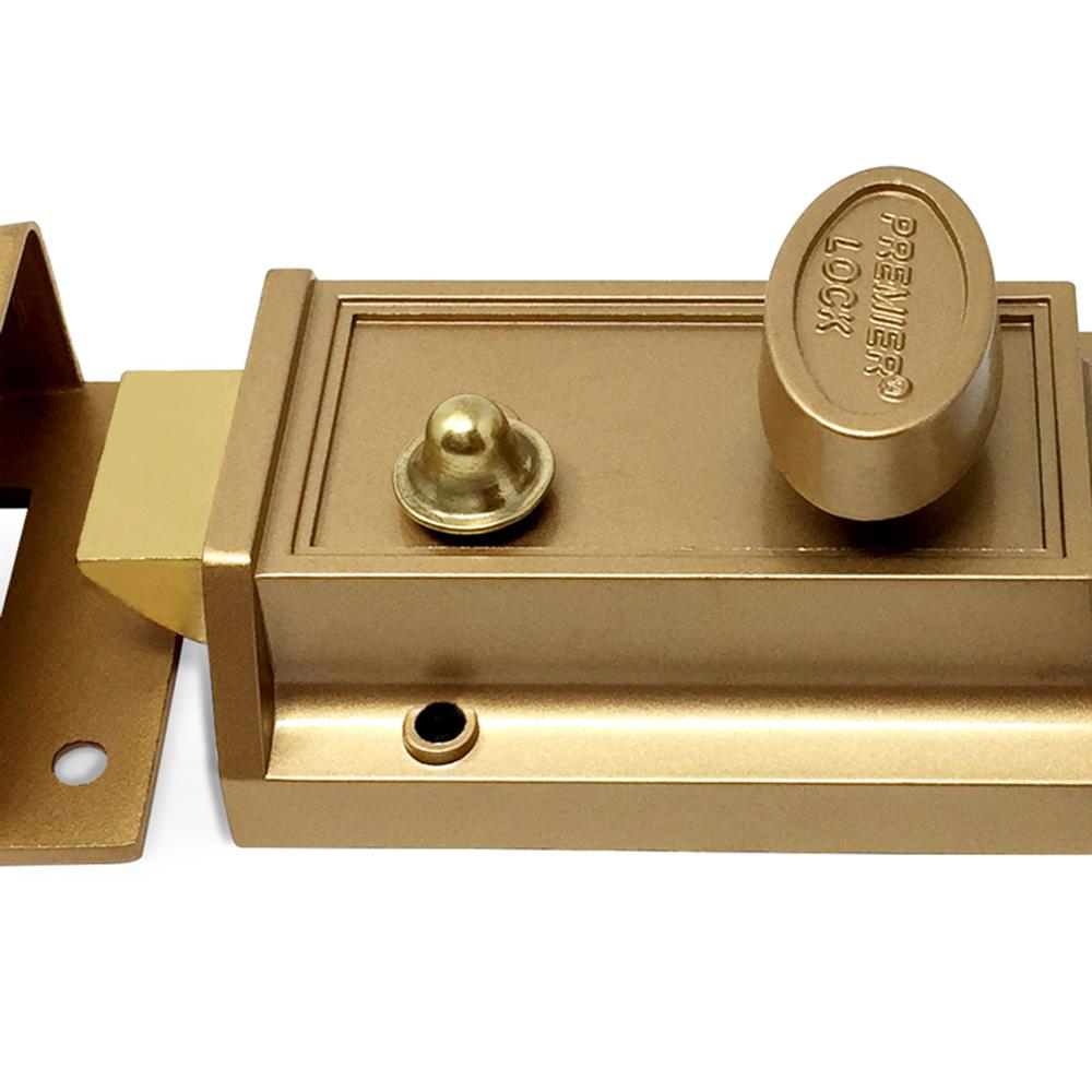 Grip Tight Tools Bronze Laquer Door Locking Night Latch Combo Pack