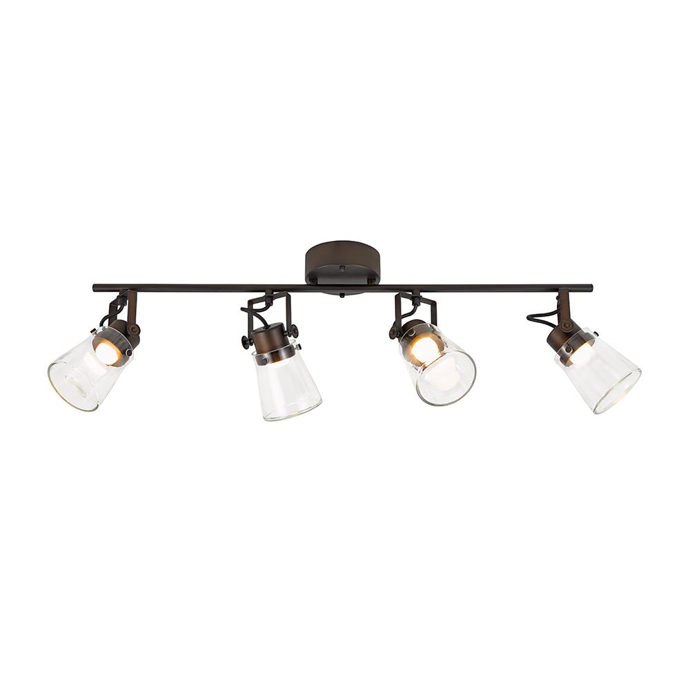 2 5 Ft 4 Light Oil Rubbed Bronze Integrated Led Track Lighting Kit 2 5 Ft 4 Light Oil Rubbed Bronze Integrated Led Track Lighting Kit