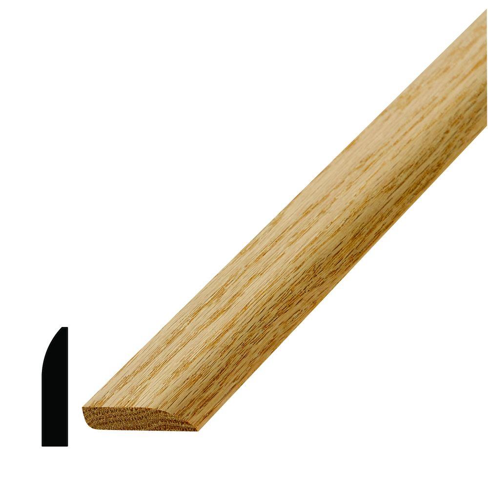 Alexandria Moulding LWM 815 3/8 in. x 15/8 in. x 84 in. Oak Stop