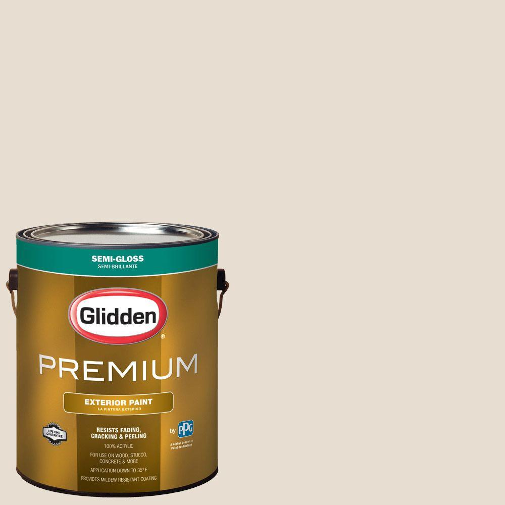 Glidden Premium 1-gal. #HDGWN29 Cappuccino White Semi-Gloss Latex ... Glidden Premium 1-gal. #HDGWN29 Cappuccino White Semi-Gloss Latex ...