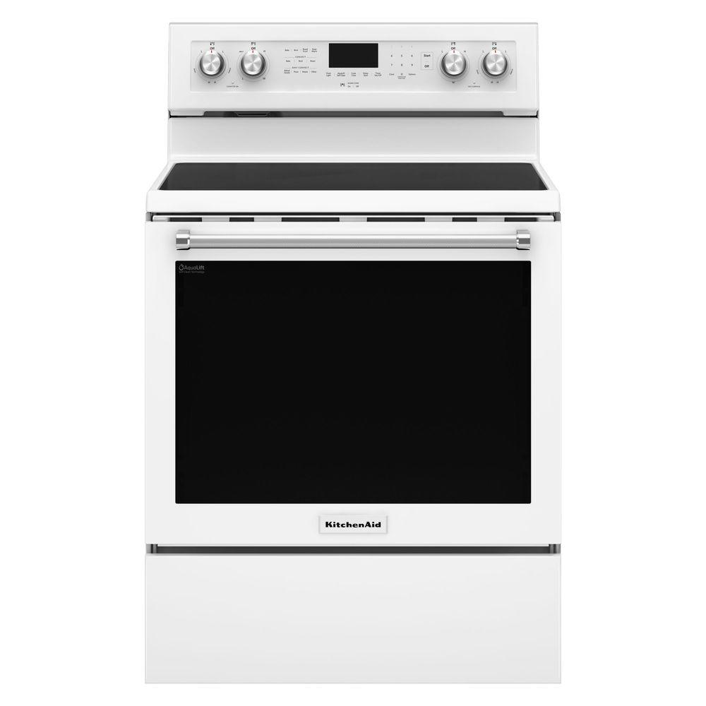 Kitchenaid 6 4 Cu Ft Electric Range With Self Cleaning