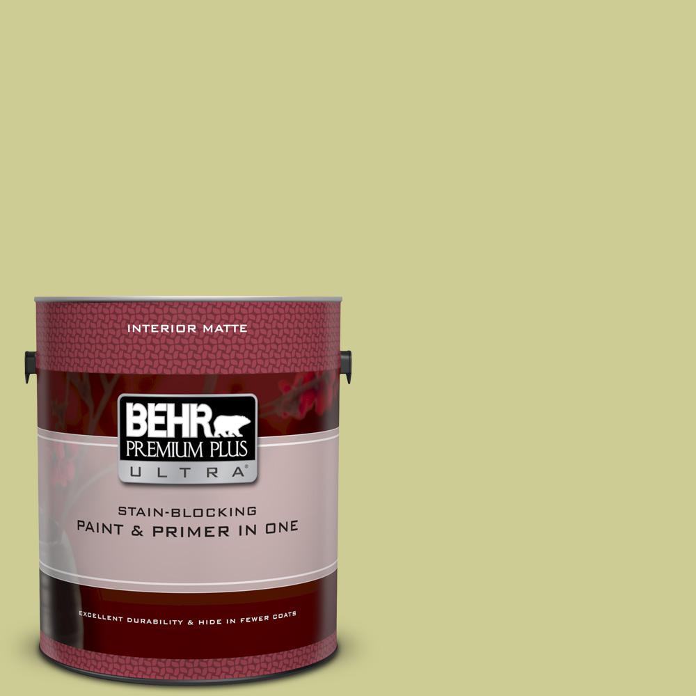 Behr Premium Plus Ultra 1 Gal 400d 4 Corn Husk Green Matte 400d 4 Corn Husk Green Matte Interior