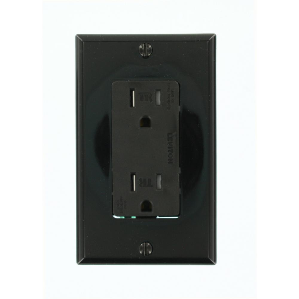 Leviton Decora Plus 15 Amp Commercial Grade Tamper Resistant Self ...