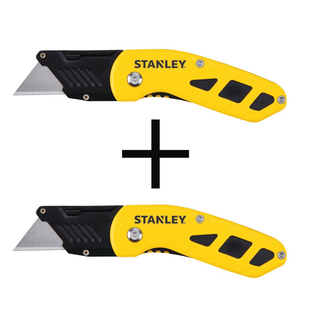 Stanley Compact Fixed Blade Folding Utility Knife (2Pack