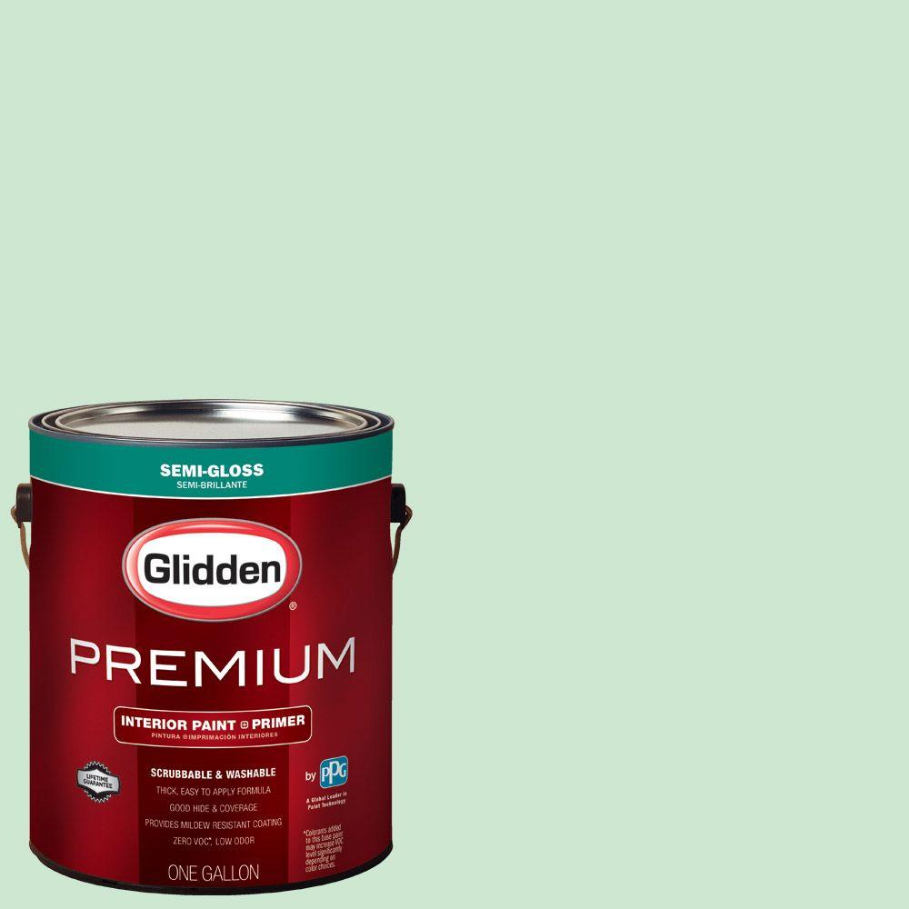 Glidden Premium 1 Gal Hdgg55d New Mint Green Semi Gloss Interior Hdgg55d New Mint Green Semi Gloss Interior Paint With