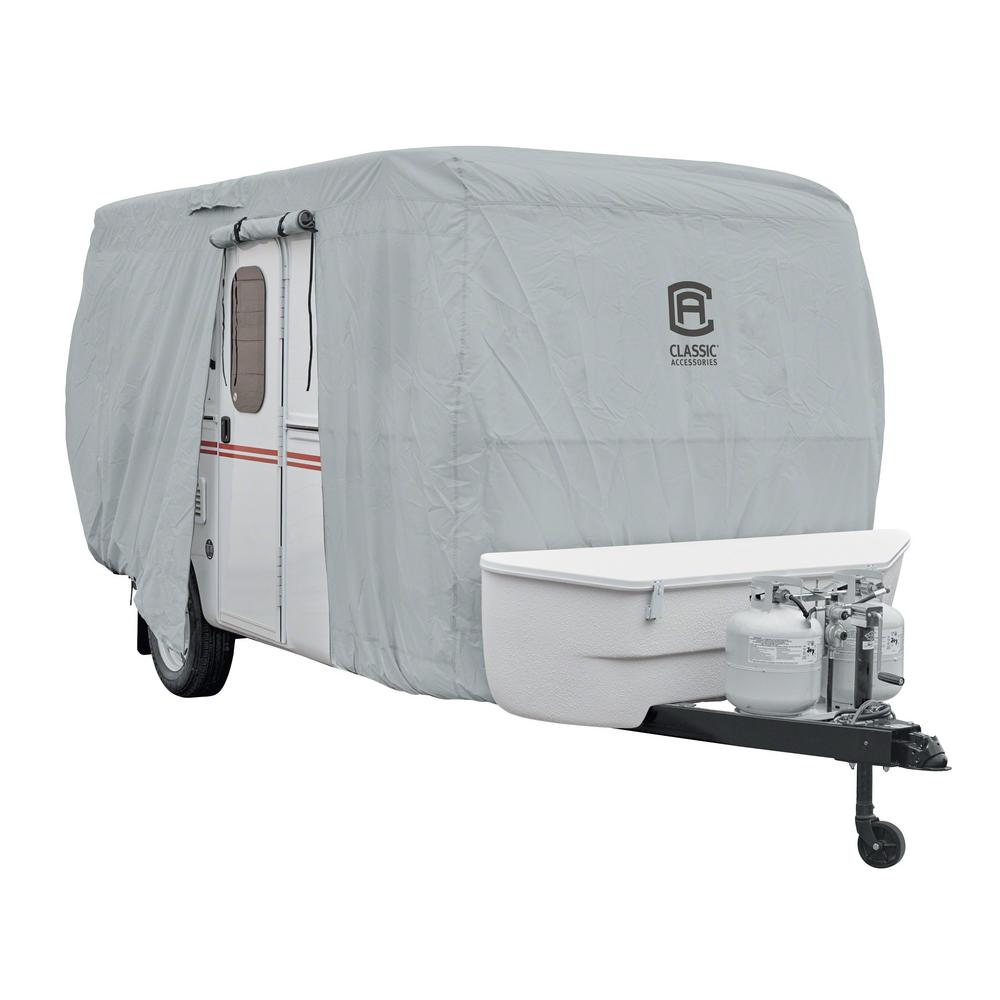 Over Drive SkyShield Deluxe Water-Repellent Travel Trailer Cover