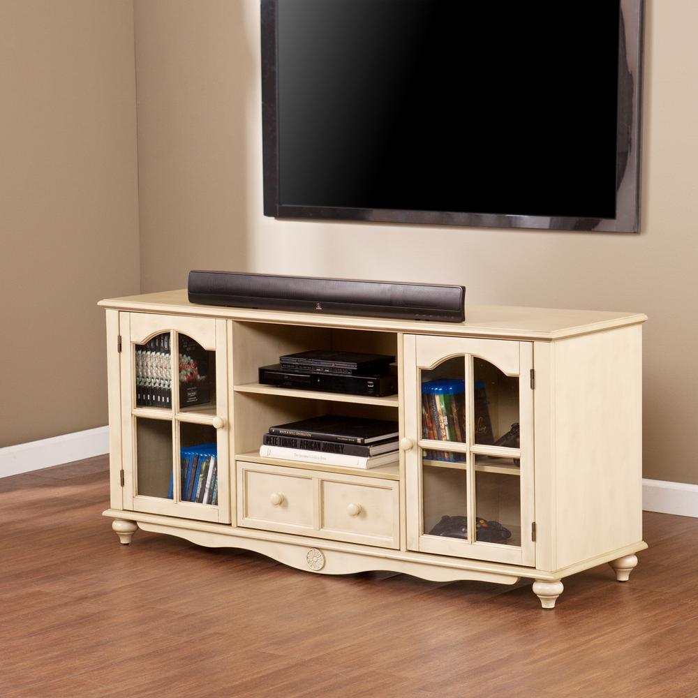 Southern Enterprises Coventry Antique White Storage Entertainment 2 Southern Enterprises Coventry Antique White Storage Entertainment Center