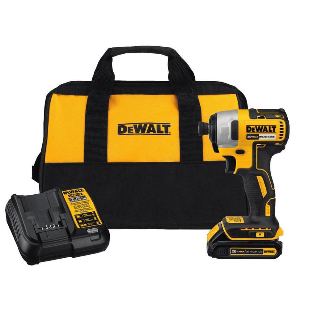 Dewalt 20 Volt Max Lithium Ion Cordless Brushless 1 4 In Impact Dewalt 20 Volt Max Lithium Ion Cordless Brushless 1 4 In Impact