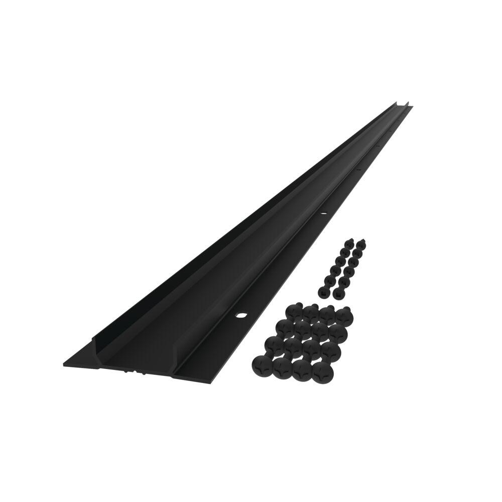 Veranda VersaRail Matte Black Aluminum Angle Bracket Kit (4Pack