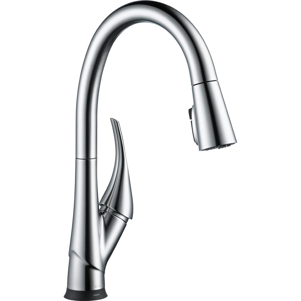 Delta Esque Single-Handle Pull-Down Sprayer Kitchen Faucet with Touch2O and... by Delta