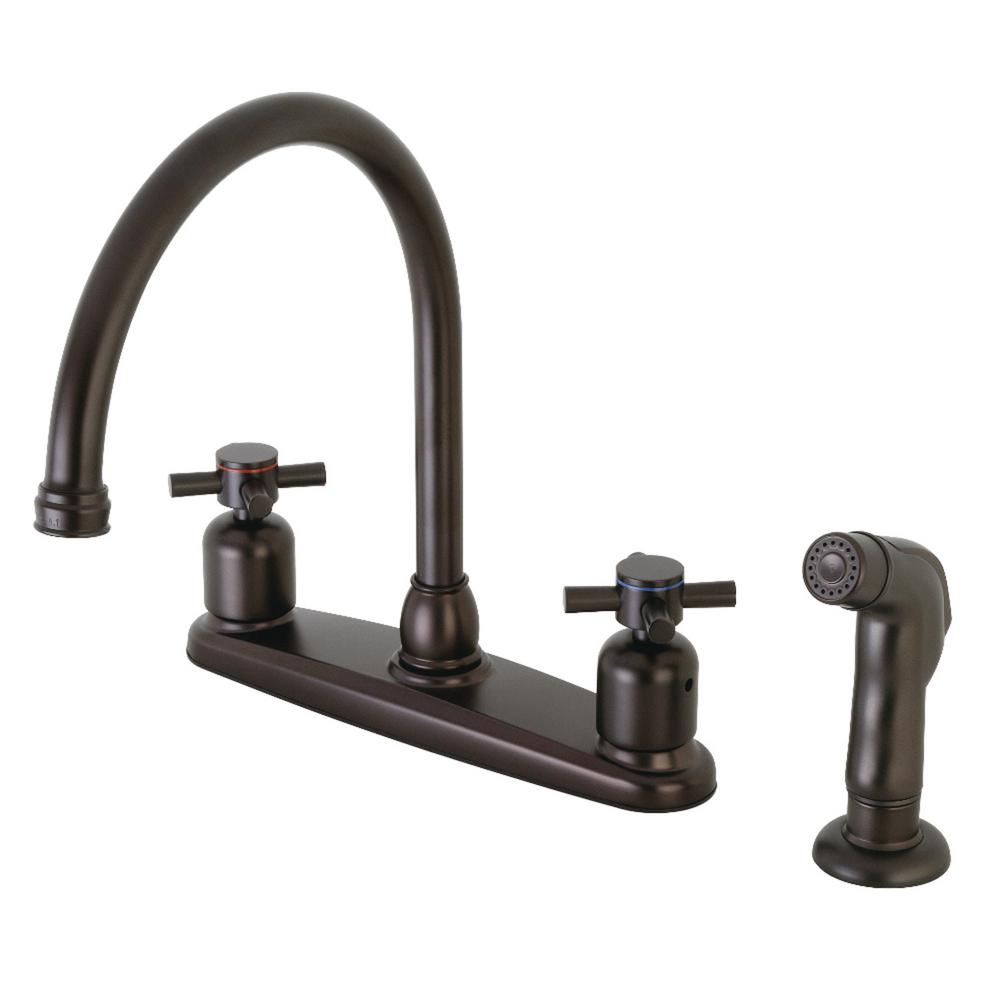 Kingston Brass Concord 2-Handle Standard Kitchen Faucet ...
