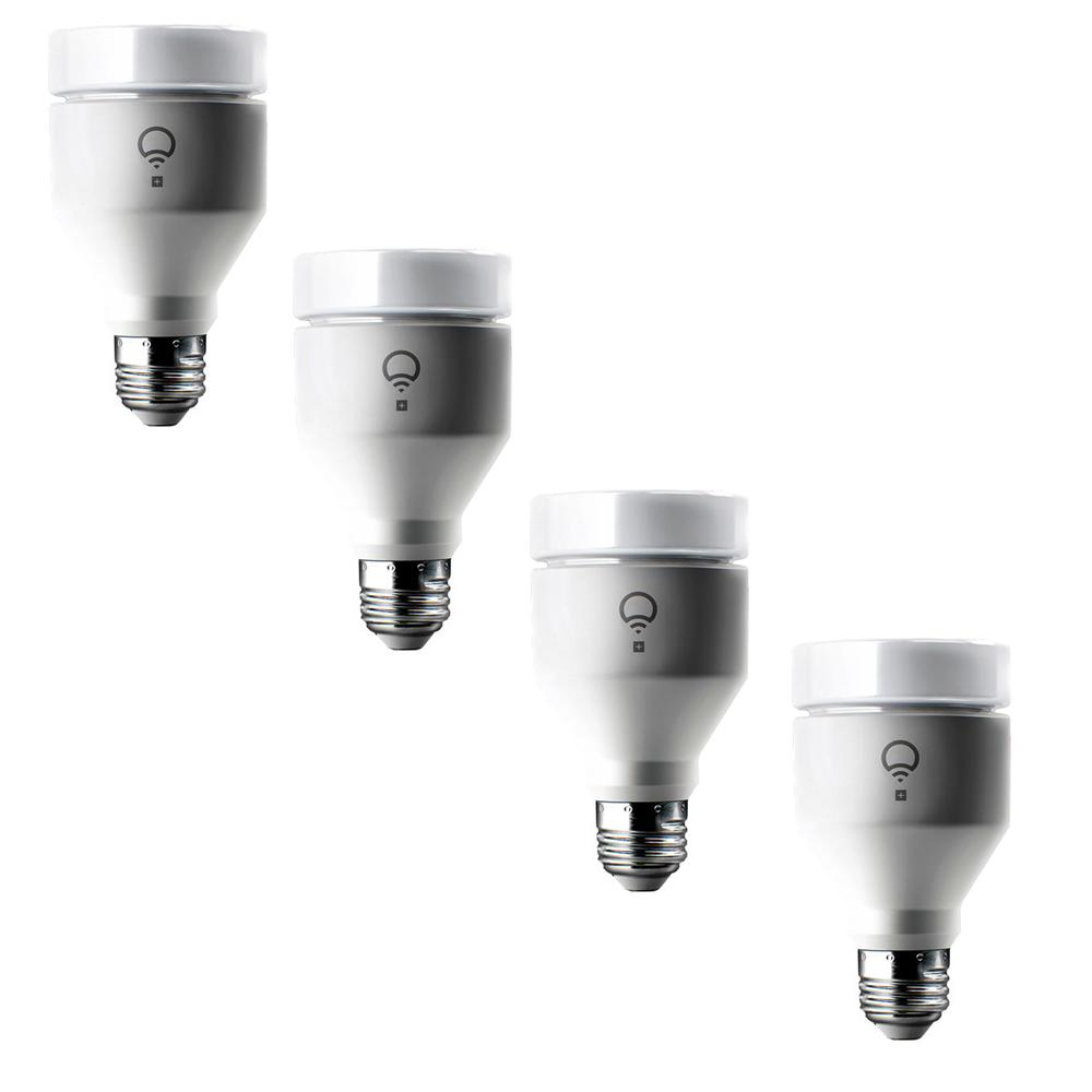 Indoor Outdoor Lifx Led Bulbs Light The Home Depot Lifx Infrared 75w Equivalent A19 Multi Color Dimmable Wi Fi Smart Led Light