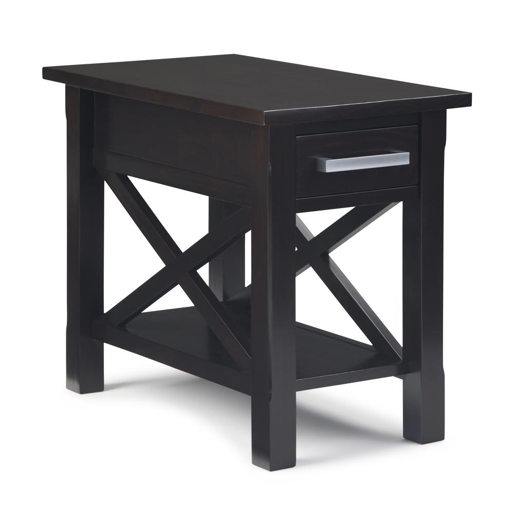 Simpli Home Kitchener Solid Wood 14 In Wide Contemporary