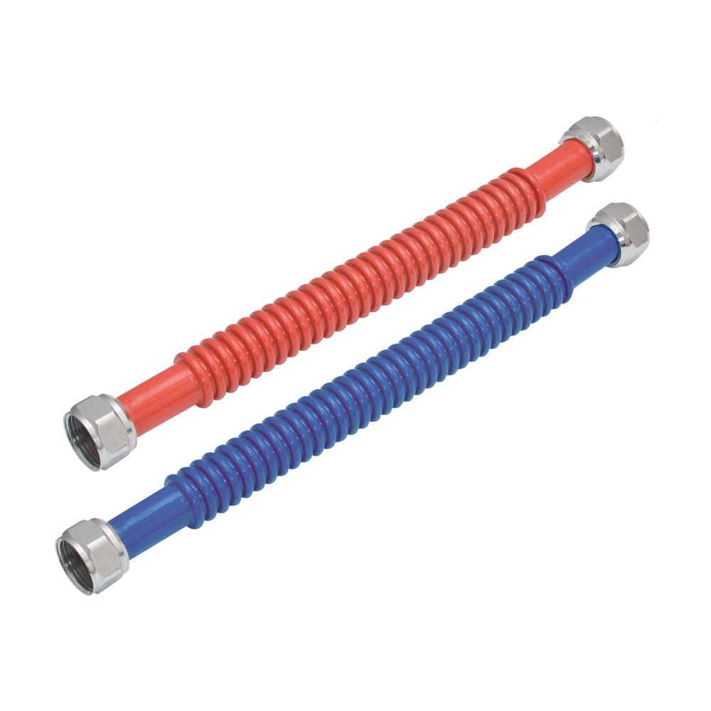 Eastman 3/4 in. FIP x 3/4 in. FIP x 18 in. Stainless Steel Corrugated