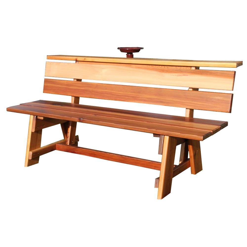 Gronomics 4 Ft Signature Wood Outdoor Patio Bench Gsb 4ft The