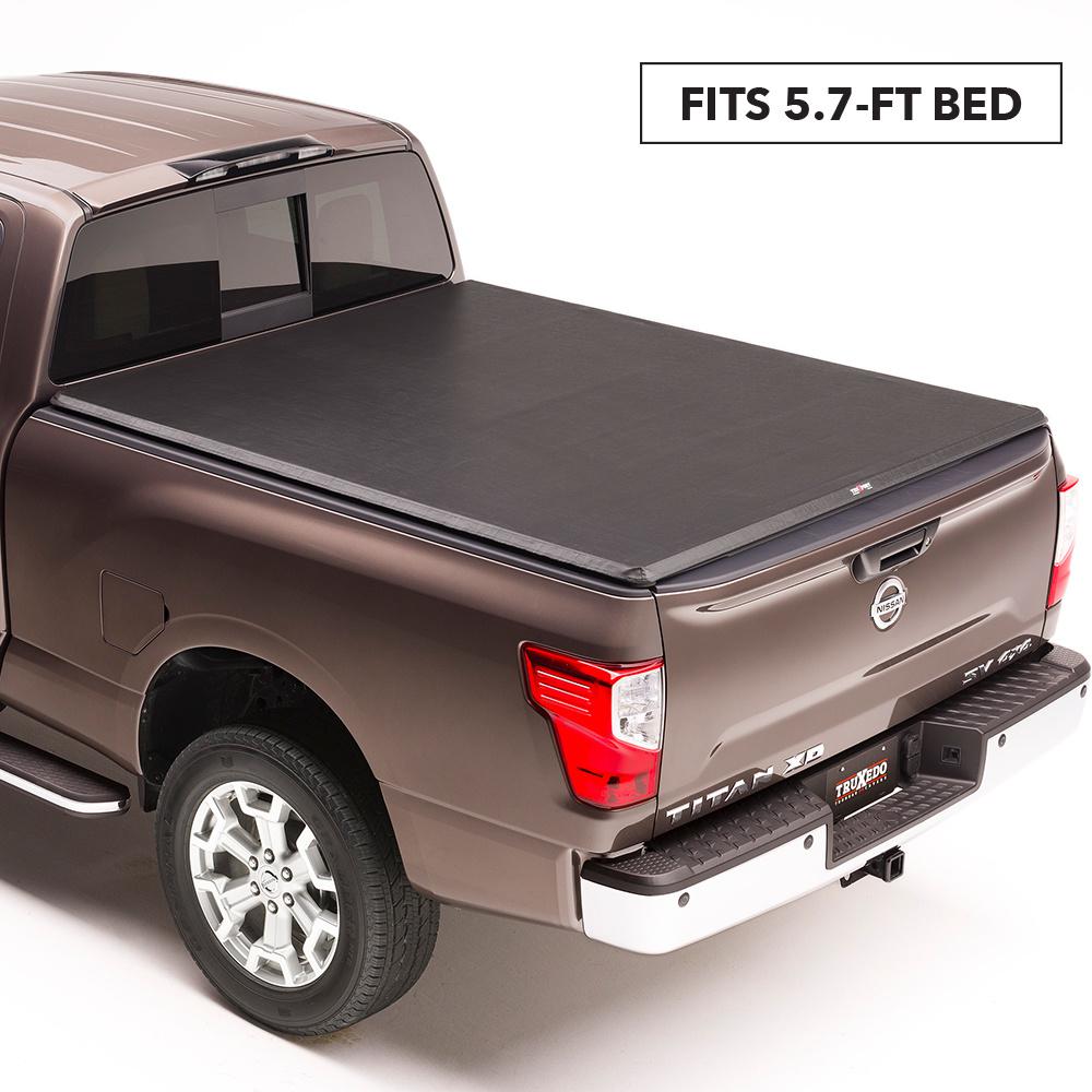 Truxedo Truxport 16 19 Nissan Titan 5 Ft 7 In Bed Tonneau Cover With Utili Track System 297401 The Home Depot