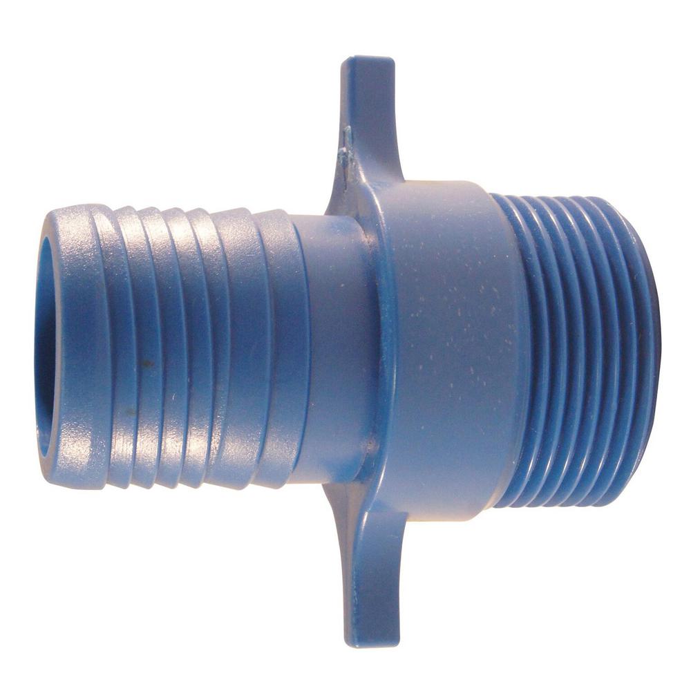 1 in. x 1 in. Blue Twister Polypropylene Insert x MPT Adapter (5-Pack ...?