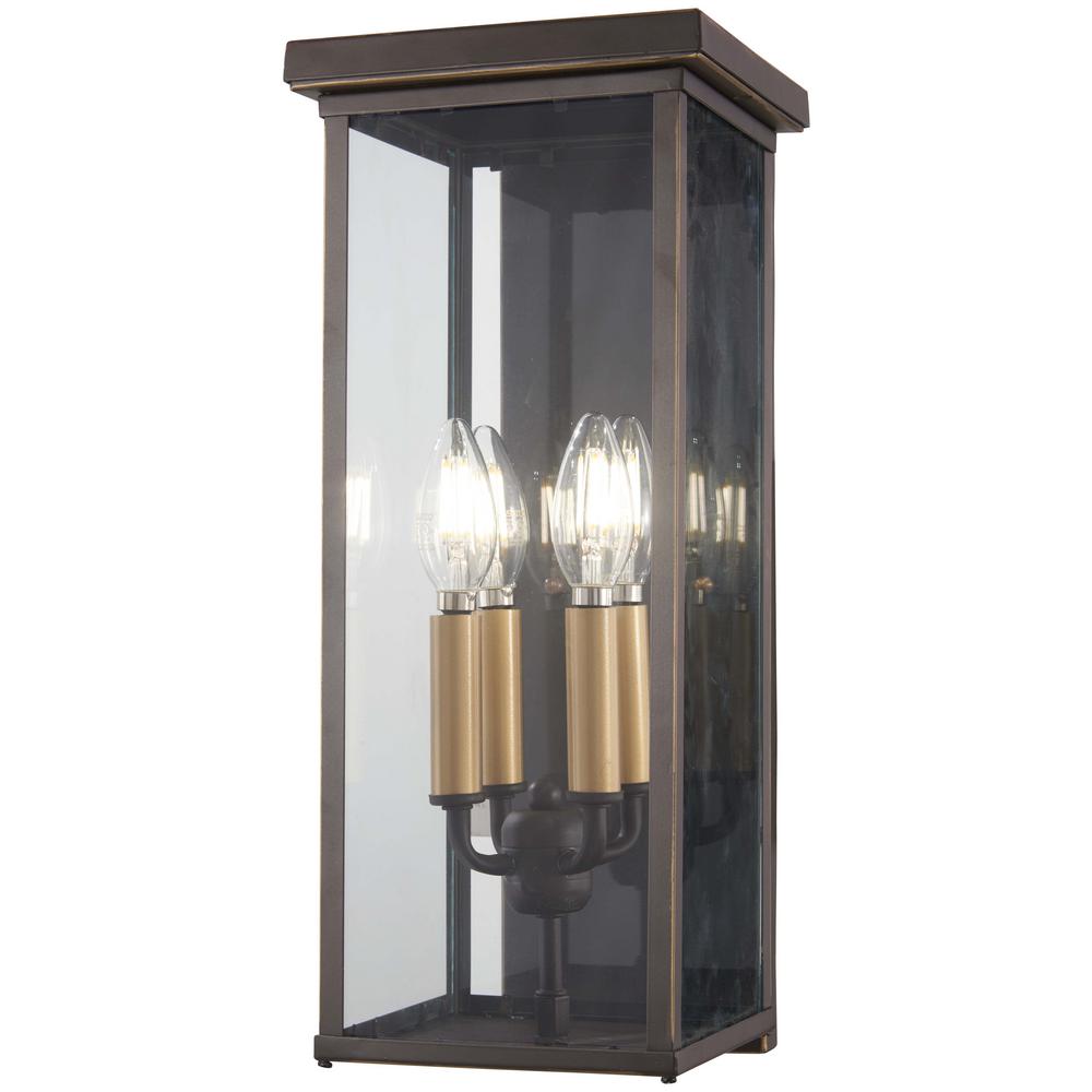 The Great Outdoors Casway 5Light Oil Rubbed Bronze with Gold