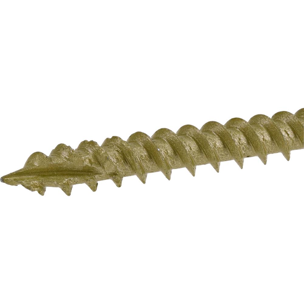 Piece-4 Hard-to-Find Fastener 014973459109 Star Lag Green Screws 5//16 x 6
