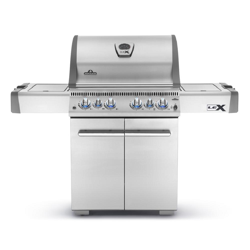 NAPOLEON LEX 485 with Infrared Side and Rear Burners Propane Gas Grill
